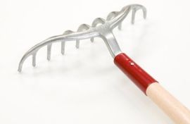 Rozenhark 10- tands met steel