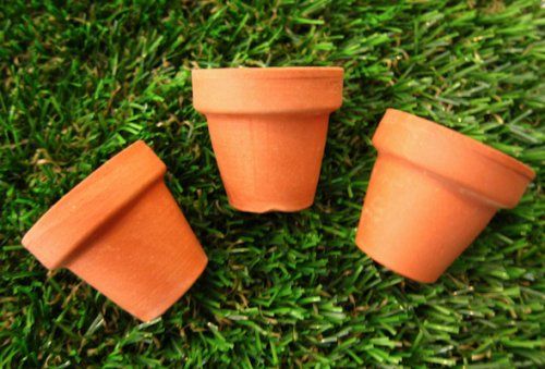 Verrijking Beweging Kwadrant Mini terracotta bloempotjes (2 cm), 3 stuks